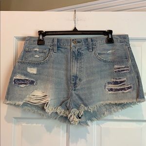 Hollister distressed jeans shorts.NWT.Size 11/W 30